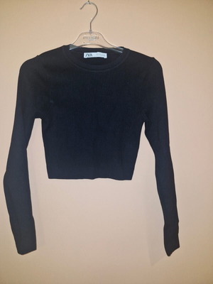ZARA crop top size M black like new