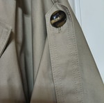 Reserved women's beige cape trench coat like new, relaxed fit