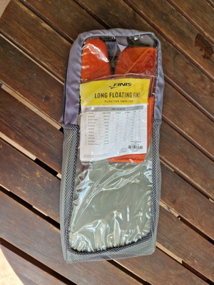 Finis Floating VIII swim fins, red/grey, size 39-42