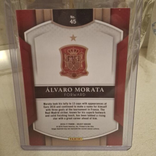Alvaro Morata Panini Select 2016 card