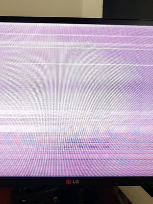 LG 23MA73D TV monitor used with original remote and power supply