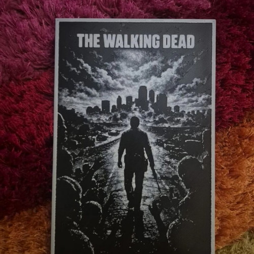 The Walking Dead wall decor high quality plastic canvas
