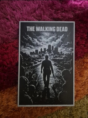 The Walking Dead wall decor high quality plastic canvas