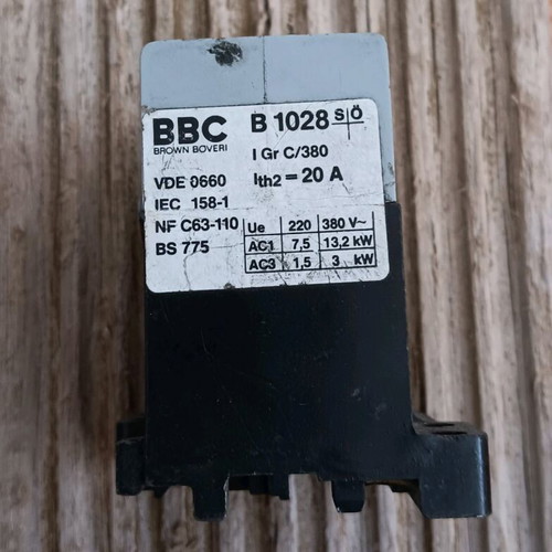 Brown Boveri B 1028 50 overload thermal relay like new