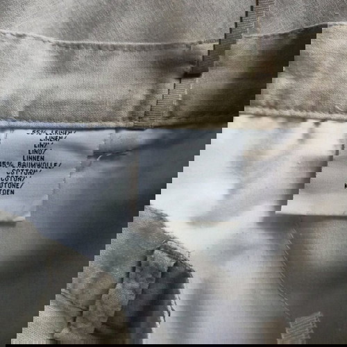 Ленени къси панталони като ново, размер L, бежови