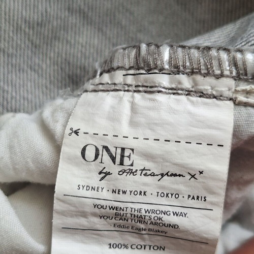 One Teaspoon W27 Awesome Baggies Grey Distressed Jeans like new, S/M