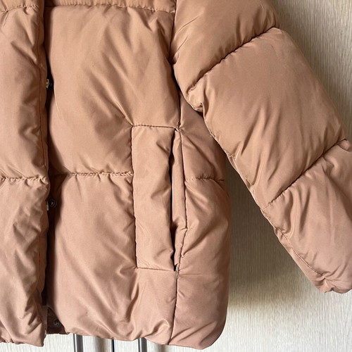 Zara beige jacket with hood for 6-7 years old girls