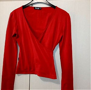Toi Moi Κόκκινη κρουαζε μπλούζα, small medium , αλλά ταιριάζει περισσότερο small extra small, σε άριστη κατάσταση