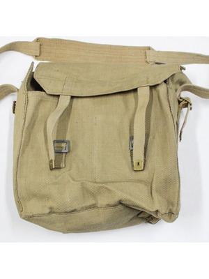 British Army 1943 Battle Bag used with strap 32x32x20 cm