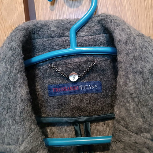 Trussardi wool gray jacket used, size M