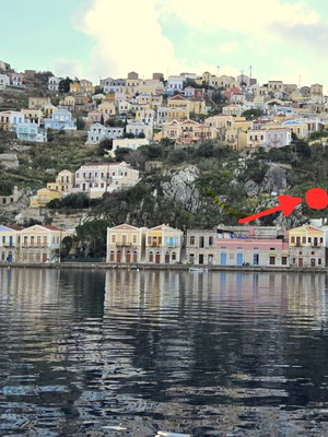 Οικόπεδο με θέα θάλασσα στη Σύμη, 308 τ.μ., οικοδομήσιμο