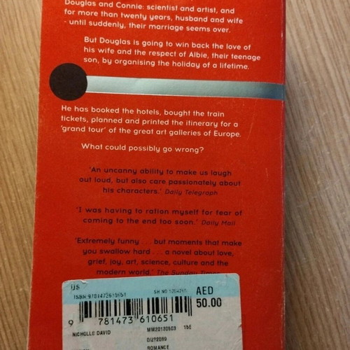 Us book by David Nicholls used, English novel