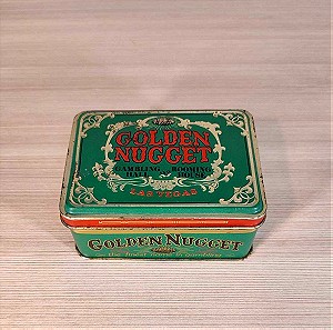 Τσίγκινο κουτί για τράπουλες 1970 Golden Nugget Las Vegas Hudson - Scott & Sons LTD Carlisle England