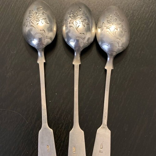 Silver spoon of Tsarist Russia used