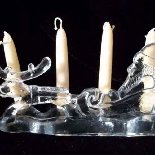 Kosta Boda Christmas Candlestick Bertil Vallien like new