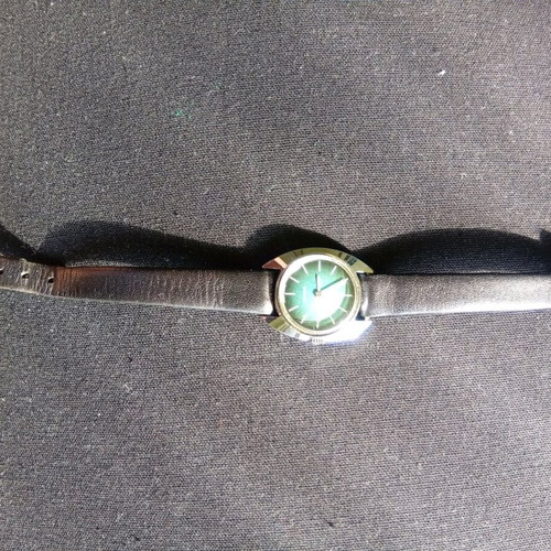 Tissot women's mechanical watch used, green