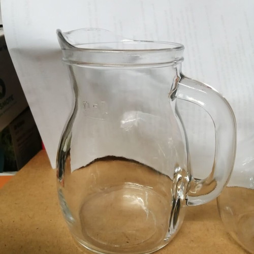 Wine jug 1/2 liter and jug for tsipouro or ouzo like new, set of two