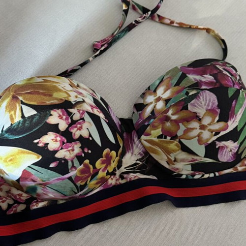 Strapless swimsuit like new, size 42, multicolor