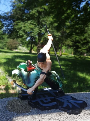 Φιγούρα Roronoa Zoro anime σαν καινούργια με εναλλάξιμο κεφάλι