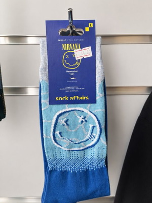Nirvana socks by Sock Affairs, cotton, seamless