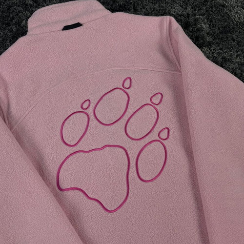 Jack Wolfskin Taunus Big Paw fleece jacket like new, women's, pink, XS
