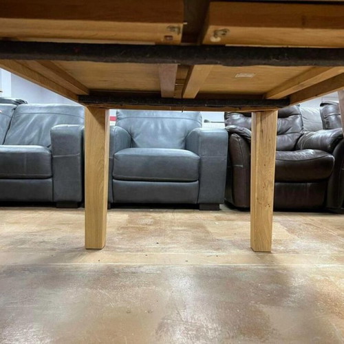 Wooden dining table new with extendable feature