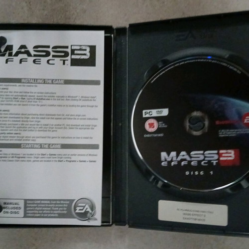 Mass Effect PC games used, all three together