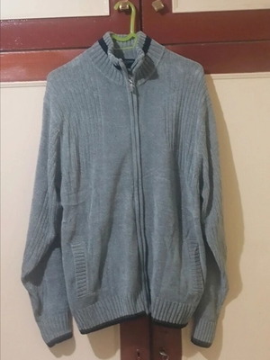 Men's winter cardigan like new, size 2XL, gray