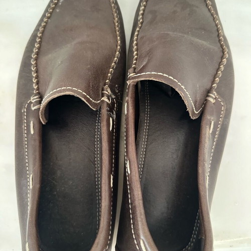 Zara leather moccasins brown like new, size 41