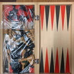 Wooden backgammon new