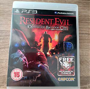 Ps3 Resident Evil operation raccoon city