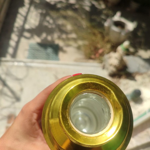 Retro Thermos Ching Kiang Brand Tartan Pattern Used