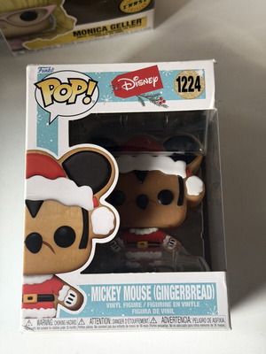 Funko Pop! Mickey Mouse Gingerbread figure used, box damaged