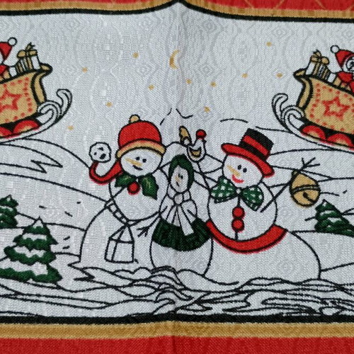 Christmas tablecloth new, 85×85 cm, polyester fabric
