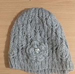 Grey knitted hat