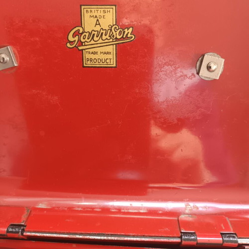 Vintage metal cash box used