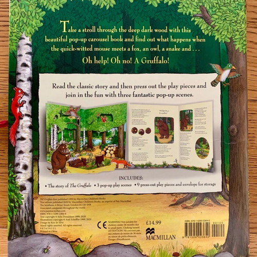 The Gruffalo Carousel Book pop-up children's book like new, English version