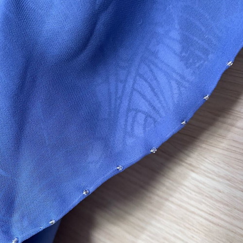 St Martins dress size 38 like new, purple blue with butterfly and beads