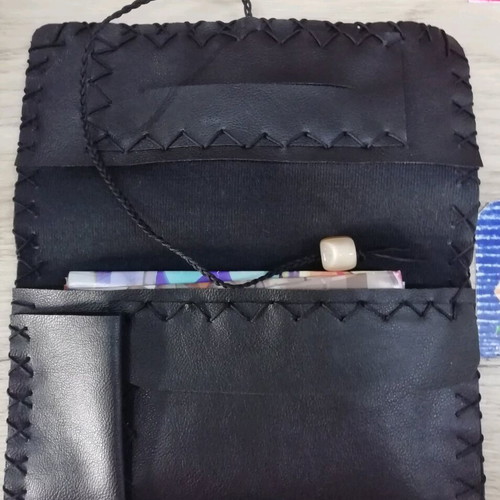 Handmade leather tobacco pouch