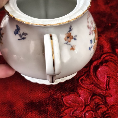 Royal EPIAG vintage porcelain gold-plated sugar bowl