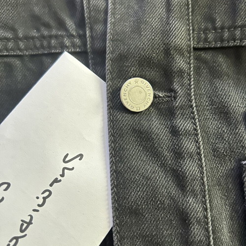 Givenchy denim jacket, black, size medium