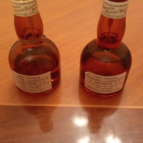Grand Marnier vintage miniature set 2x 50ml sealed 1972 & 1973