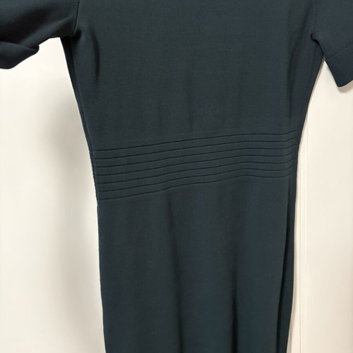 Guess dress new, green with gold buttons, elastic fabric