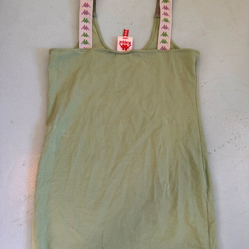 Kappa mini dress pistachio with straps like new, size L