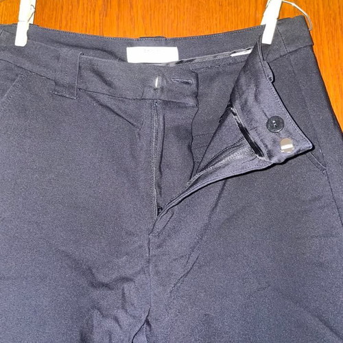 Bershka black fabric office pants like new, size 38
