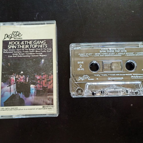 Spin Their Top Hits cassette tape by Kool and The Gang used, R&B / Soul