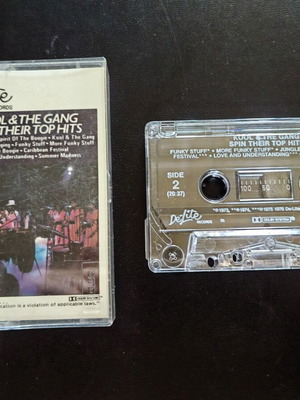 Spin Their Top Hits cassette tape by Kool and The Gang used, R&B / Soul