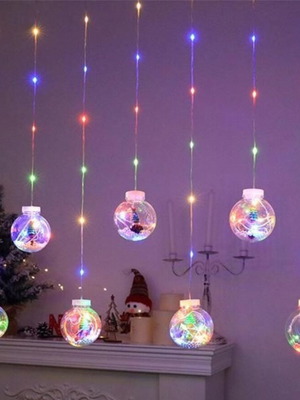 Christmas curtain light with LED balls new