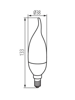 Λάμπες LED Κεράκι Φλόγα 6.5W Ουδέτερο Λευκό E14 Πακέτο 20 Καινούργιες
