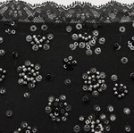 Midi skirt Zara black with beads, new, size XS